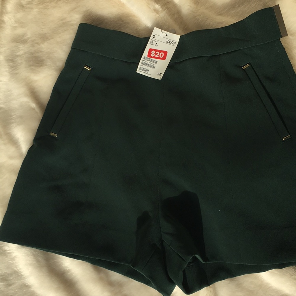 H&M hunter green dress short